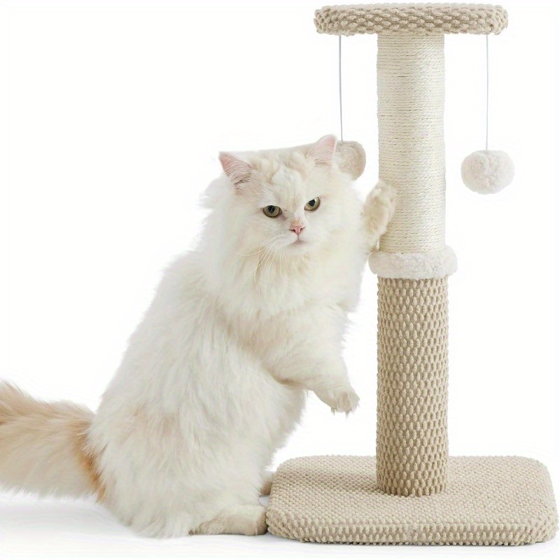 

Bedsure Cat Scratching Post - Premium Sisal Rope Resistant Carpet Cute Scratching Posts For Indoor Kittens, Sturdy Small Cat Pole With