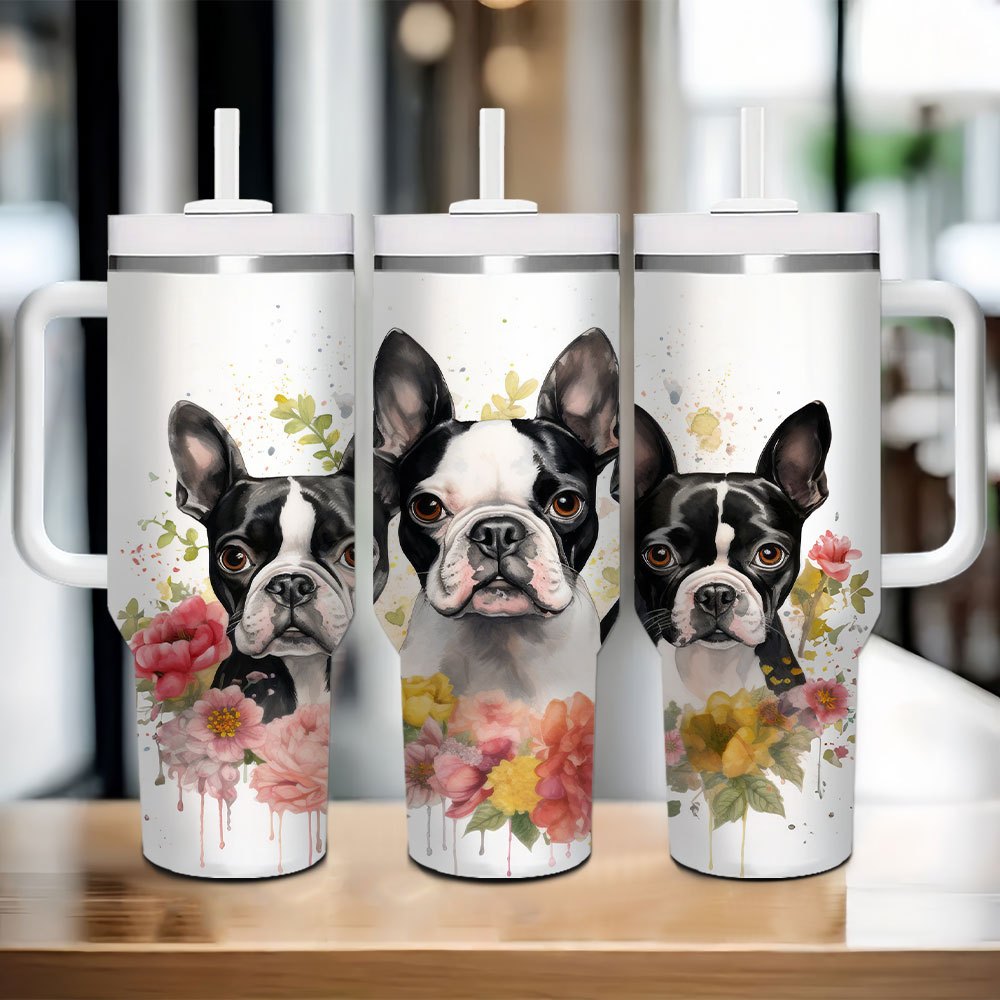 

1pc Dog Steel , 40oz, Insulated Mug Lid And , , Cup, Lid And For Christmas, , ,