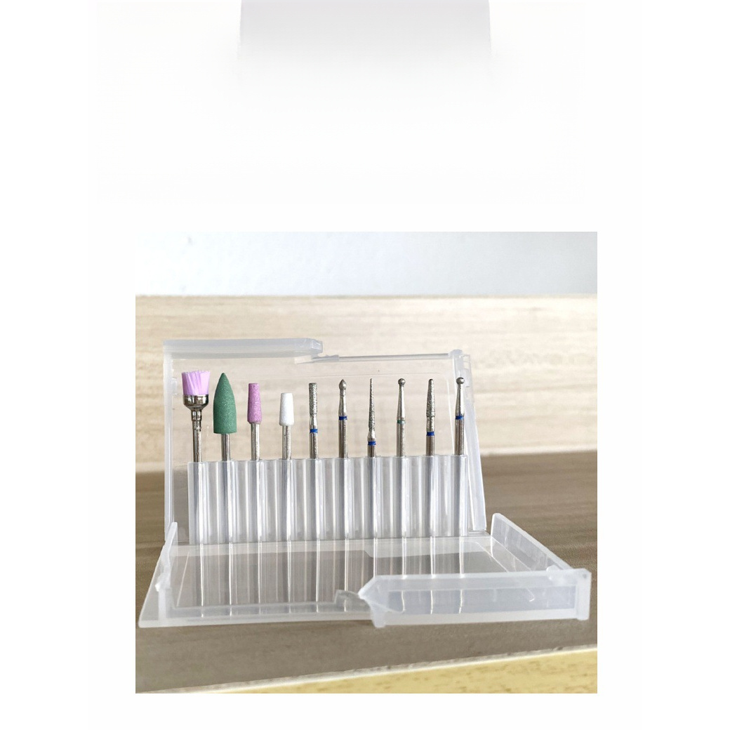Image of 11pcs ( + 10 Buffing Tools) Professional Filing , Nail Filing Head, Manicure And Polishing Electric Nail Filing Tool Set. Specifically Designed For Electric Rotating Nail Polishing Heads