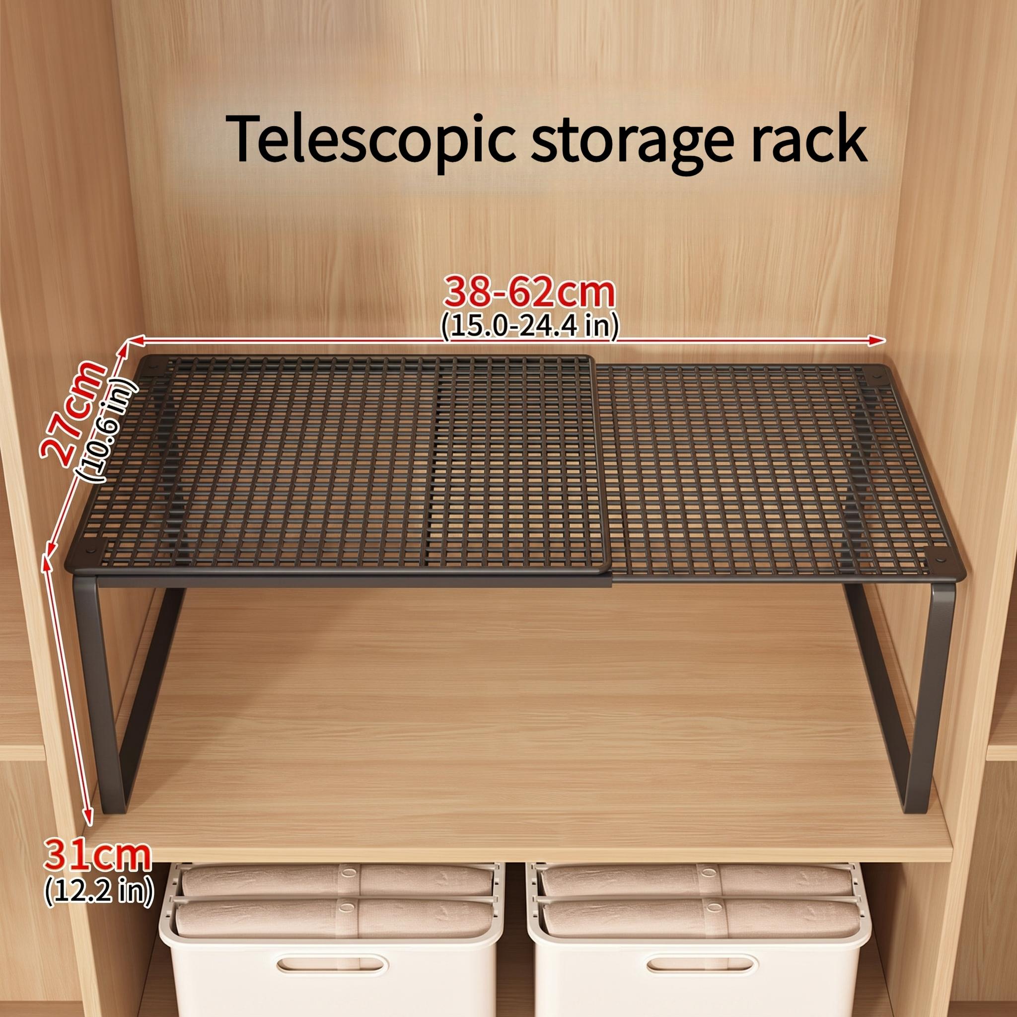 TEMU XHSGX Système de rangement extensible professionnel à taille haute - Séparateur de placard empilable en acier au renforcé, organisateur réglable