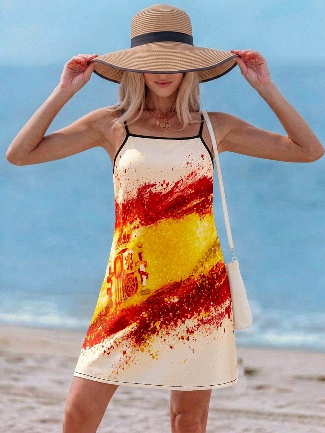 spanish beach dresses themed sold on Temu Philippines KA-Dresses weather destinations Black Strappy Backless Mini Size:US 10P