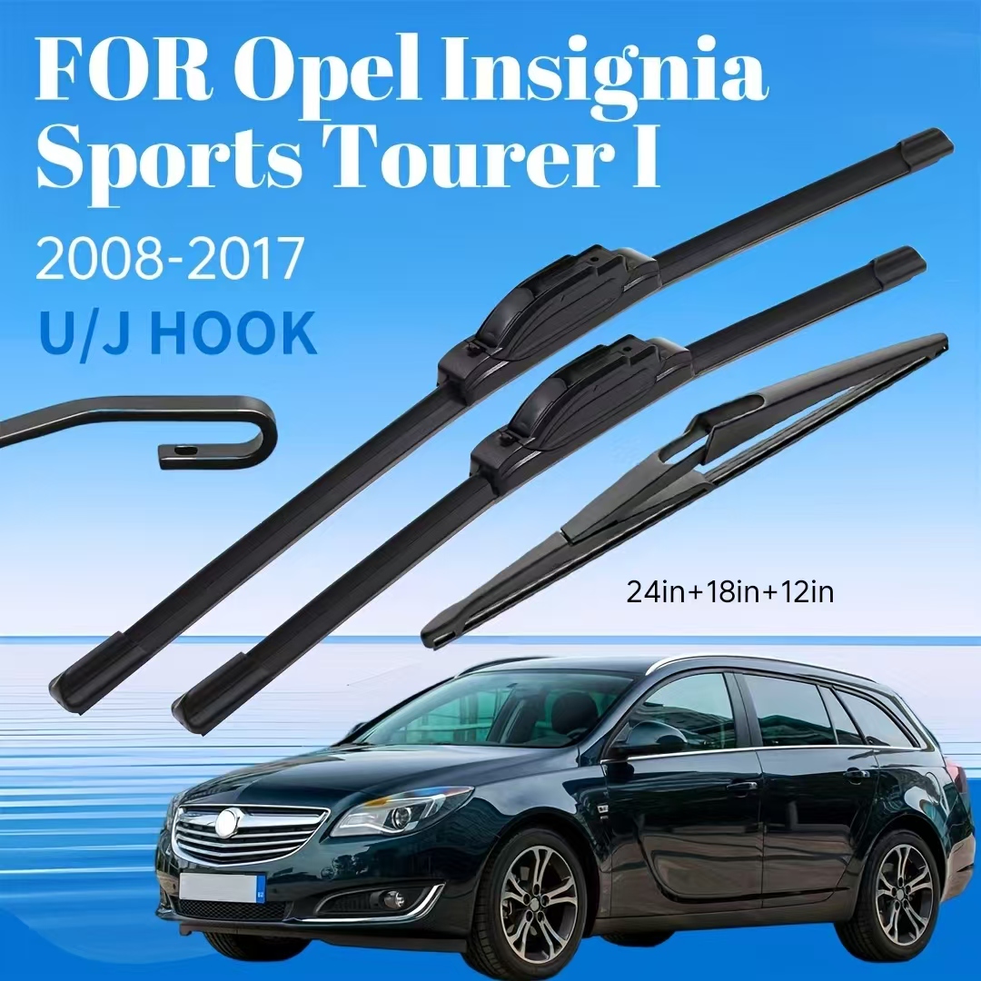 E-shop Ein Satz Front- Heckscheibenwischer für den Opel Sports I (2008 bis 2017), mit Ganzjahres-Scheibenwischern in den Größen 24,0 Zoll, 18,0 Zoll