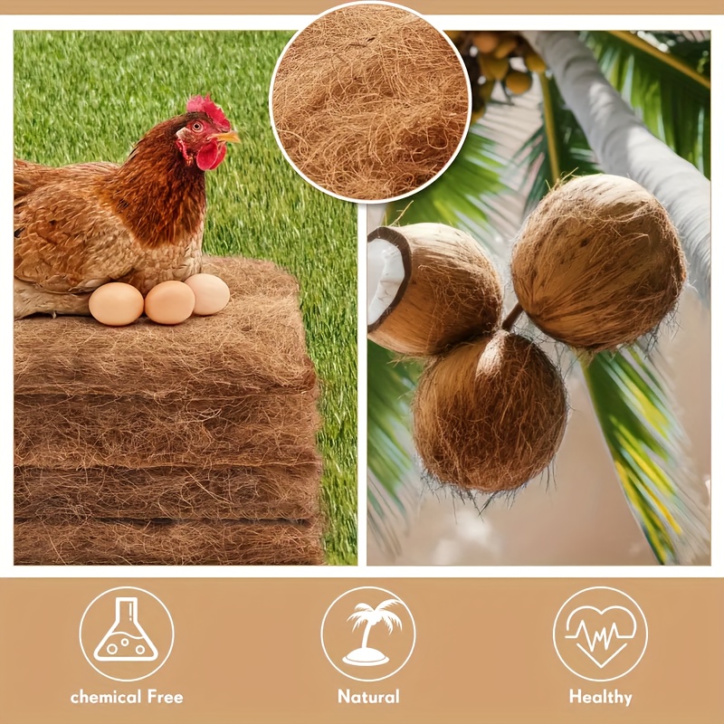 E-shop 5er-Set Natürliche Kokosbraune Material Haushalts-Hühnerställe, , Haustiermatte, Legehennen, Boxen, Matten, die nicht leicht verformt werden, um