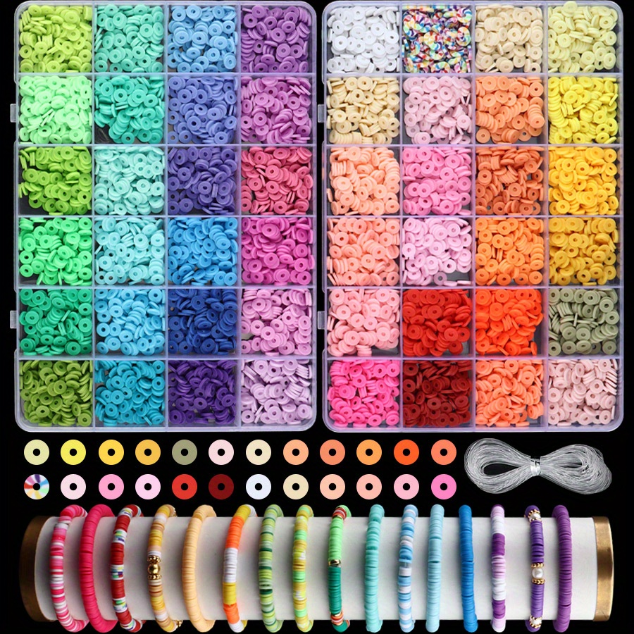 Image of 5000pcs Clay Bead Kits Bracelet Beading Kits Handmade Kits Jewelry Making Kit Friendship Bracelet Beads For Jewelry Making Supplies For Birthday Party