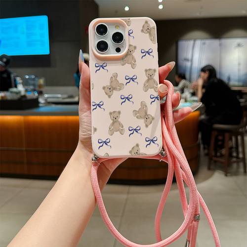 phone case a convenient lanyard phone case with a multi functional adjustable lanyard and crossbody strap featuring a this tpu protective case is compatible with iphone