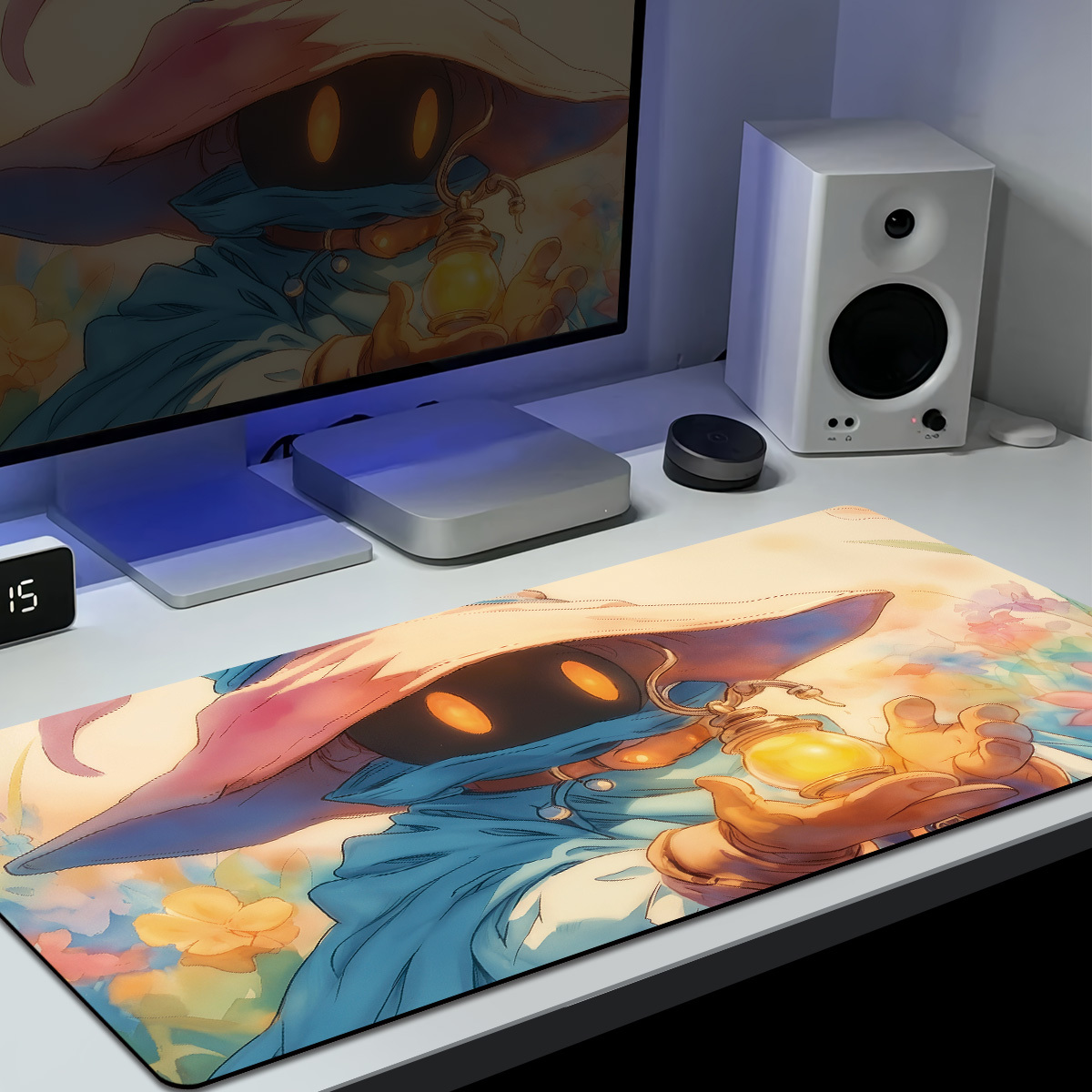 Cute Watercolor Magician Card Game Mat