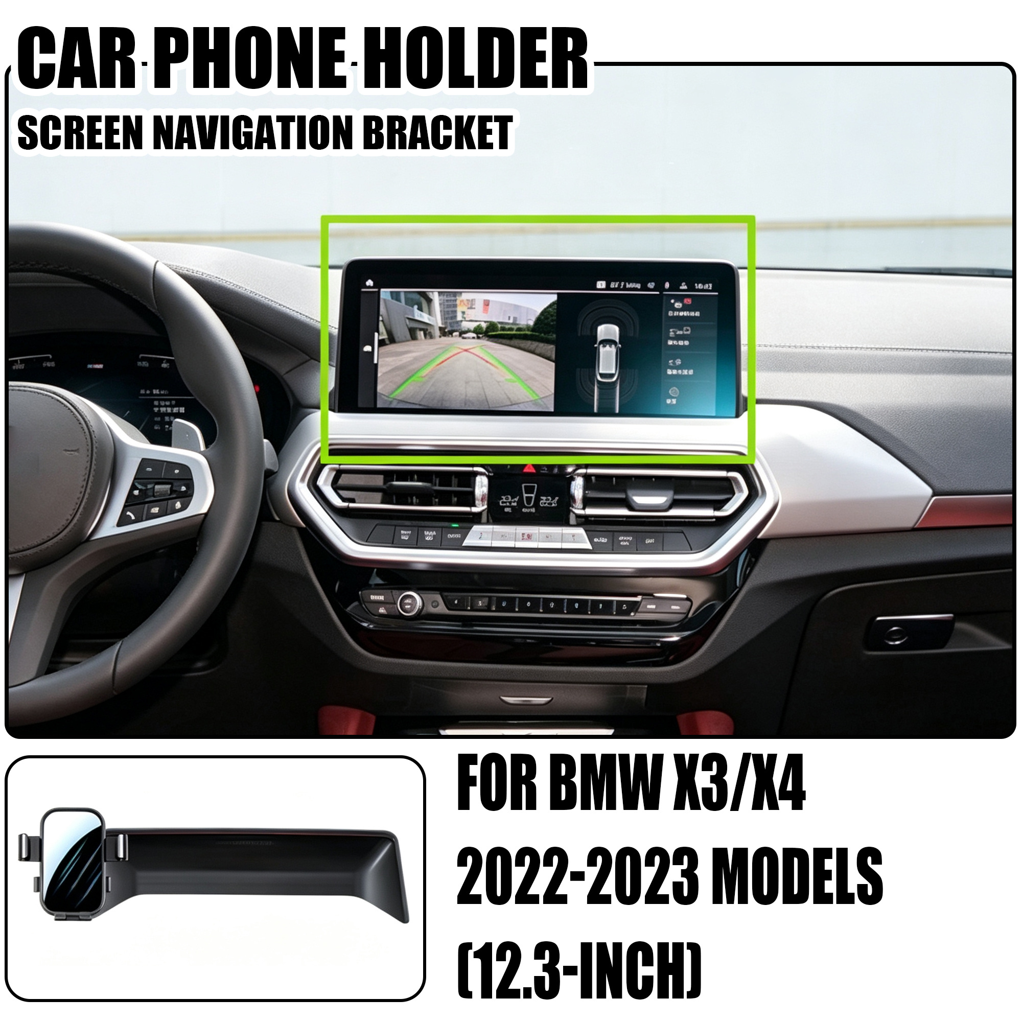 TEMU For X3/x4 2022-2023 Car Phone Holder & Center Console Bracket Suitable For 12.3â Screen Navigation, Anti-shake Anti-vibration Left-hand Drive