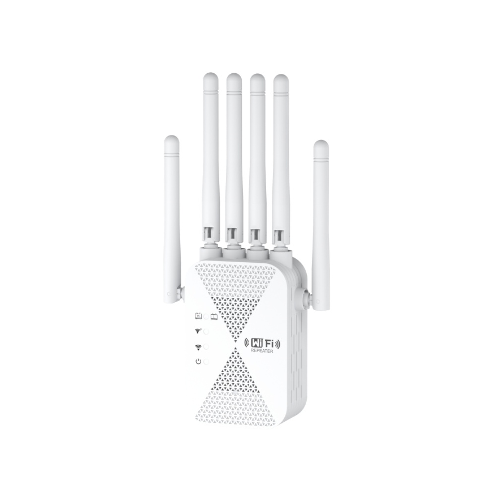 Image of Wifi 6 Wireless Repeater 1200mbps Dual Band 2.4ghz & 5ghz Wifi Range Extender With 6 High- , Long Range , Ap/repeater Mode, Ethernet Port