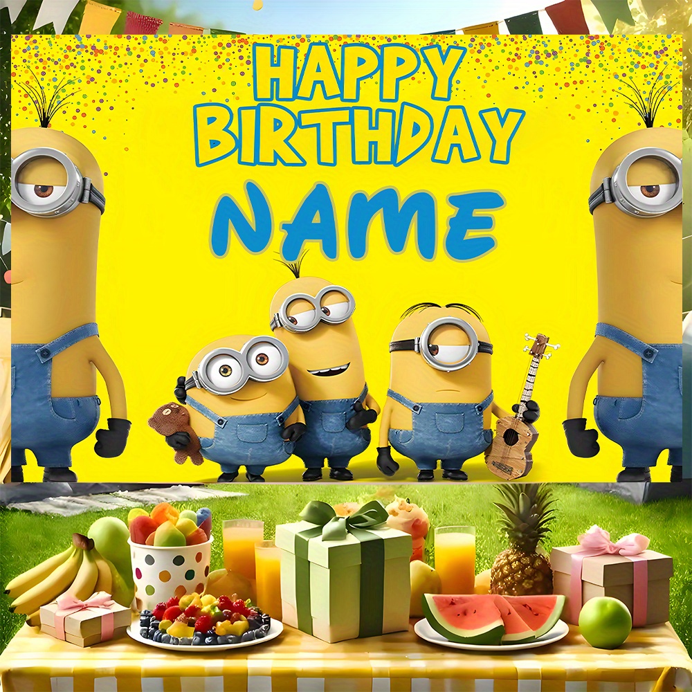 

1pc Background - Name Personalized Customization, Large Multi- Decorative Background, Suitable For , Parties, Birthdays, Festivals, Living Rooms, Offices, Home Decorative Background