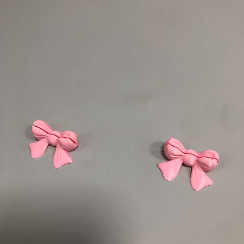 2pcs Set, 3d Printed Pink Bow Photo Clips, Cute Bow-shaped Clips For Displaying Polaroid Photos, Notes, Cards, Or Messages, Ideal For An Aesthetic Decor In A Cozy Bedroom Or Living Room