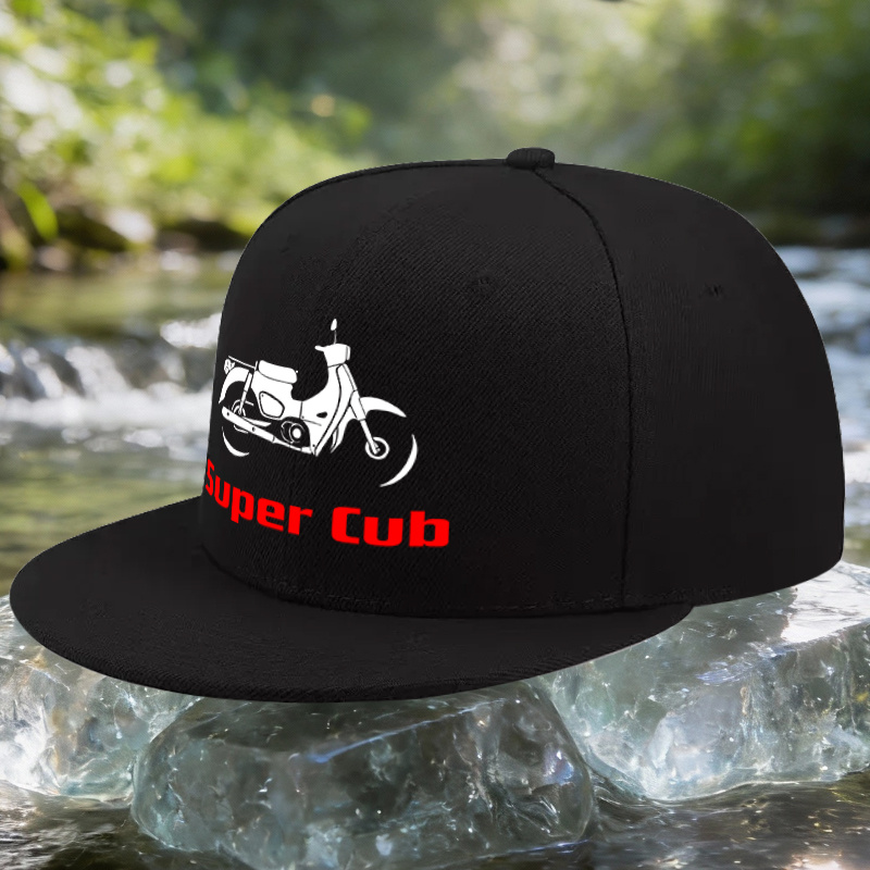 TEMU ス レトロ スーパーカブ バイクキャップ - クでファンキーなカブデザイン、バイクライディング・普段使い・テーマ別イベントに適した軽量アウトドアハット