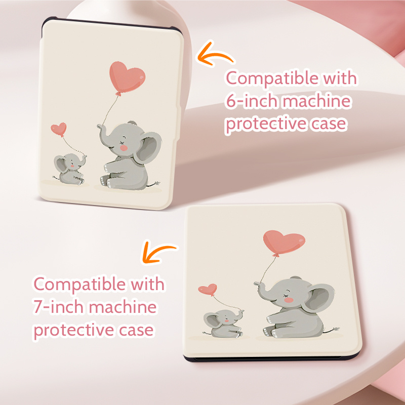 TEMU A Double-sided Colorful Electronic Reader Case Featuring , Shockproof Hard Shell, Reinforced Corners, Compatible With Libra Colour 2024 (7