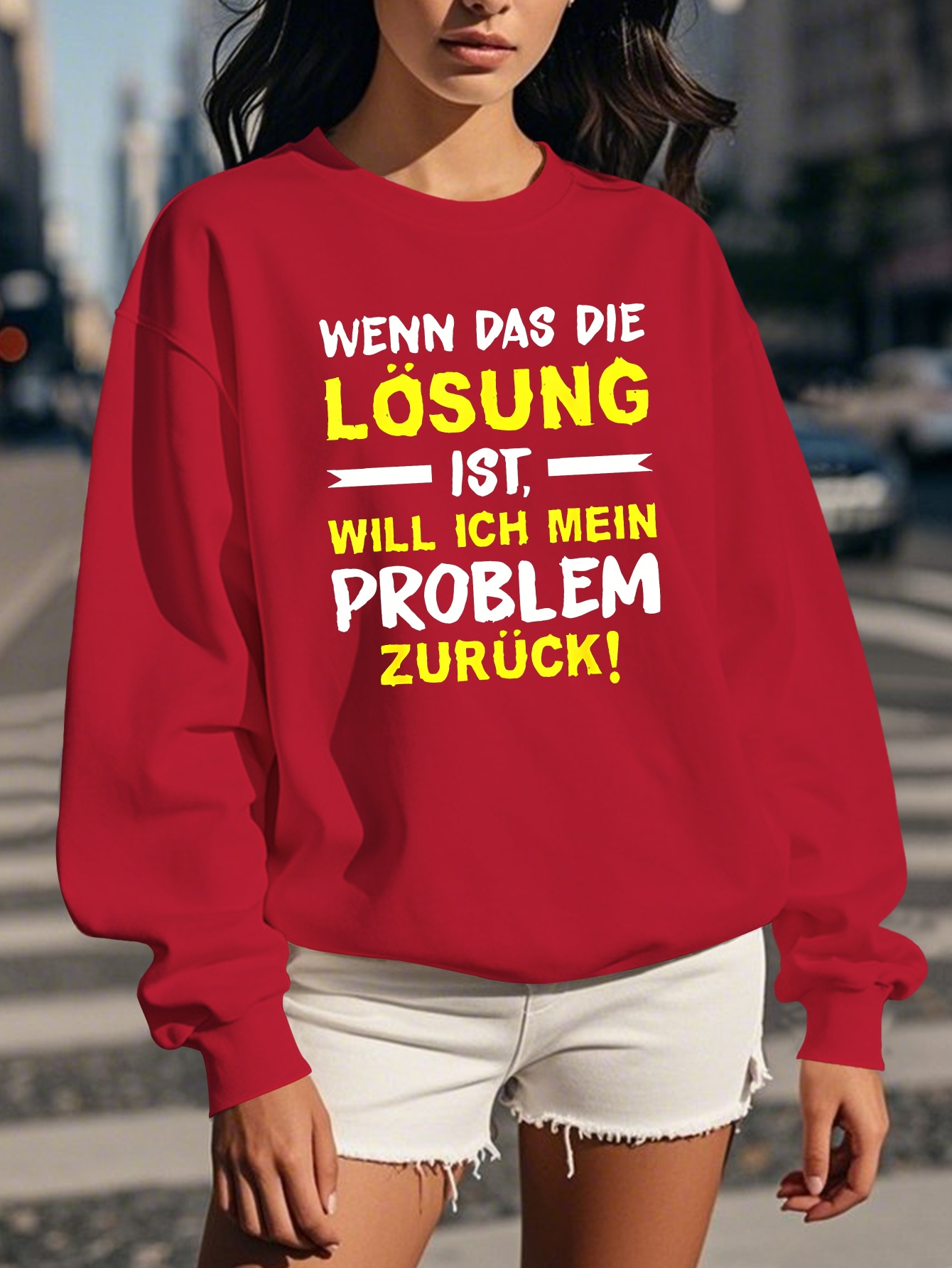 Ropa Sudaderas Sudaderas Para Mujer Bonitas Sudadera Cuello Mujer