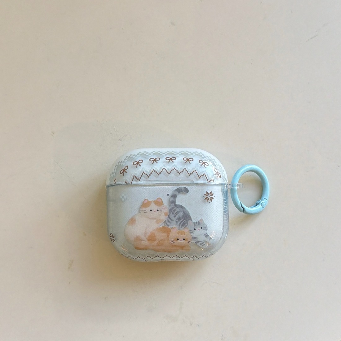 TEMU Translucent 3pcs Kitten Headphone Case, Suitable For , Pro/pro 2, Airpods 4/3, 1st/, Cute Kitten Headphone Case Cover