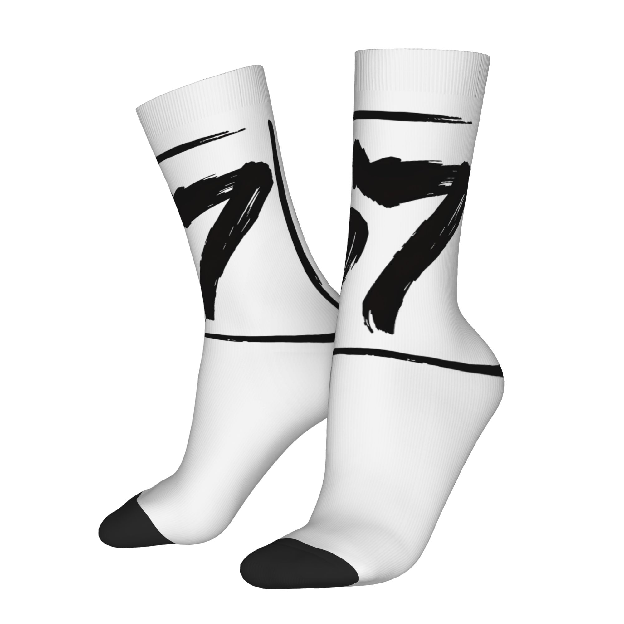 E-shop 1 Paar Lustige Meme Nummer 67 Socken - Zufälliges Novelty-Print Harajuku Hip Hop Verrückte Crew Socken mit 67 Muster für Daumen-hoch-Humor &