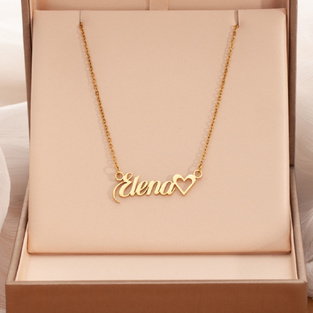 18K Golden Plated Custom Name Pendant Necklace