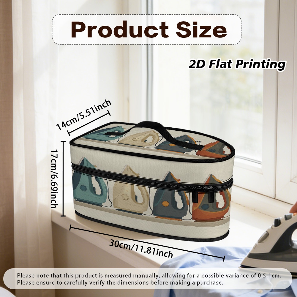 TEMU 2d Flat 1pc Colorful Electric Irons Row Ironing Bag, Featuring Large Capacity For Steam Protection. Stain-resistant, Ideal For Home Ironing And