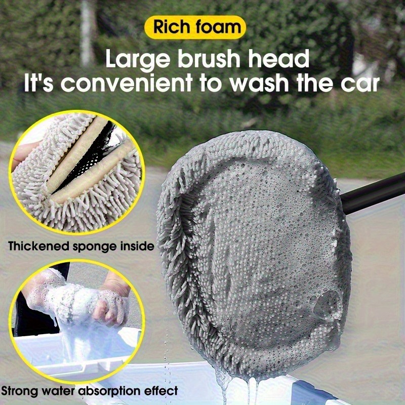 Car Wash Brush Kit With Long Handle, Scratch-Free Mop Cleaning... product image 7
