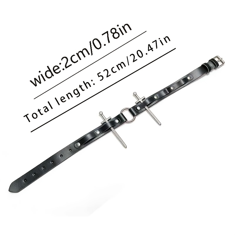 Image of Retro Knight Sword Leg Ring, Dark-themed Bars, Vintage Clubs, Halloween-themed Escape Rooms, Gothic Balls.