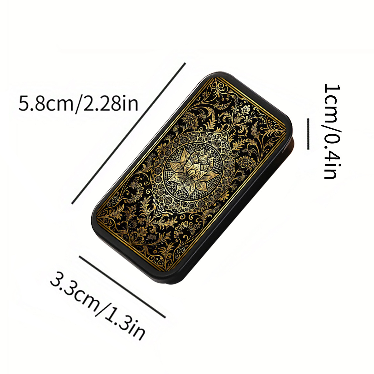 1pc Vintage Art Iron Matchbox| Creative | Small Matchbox| Multifunctional Storage Practical Small Iron Box| Does Not Matches