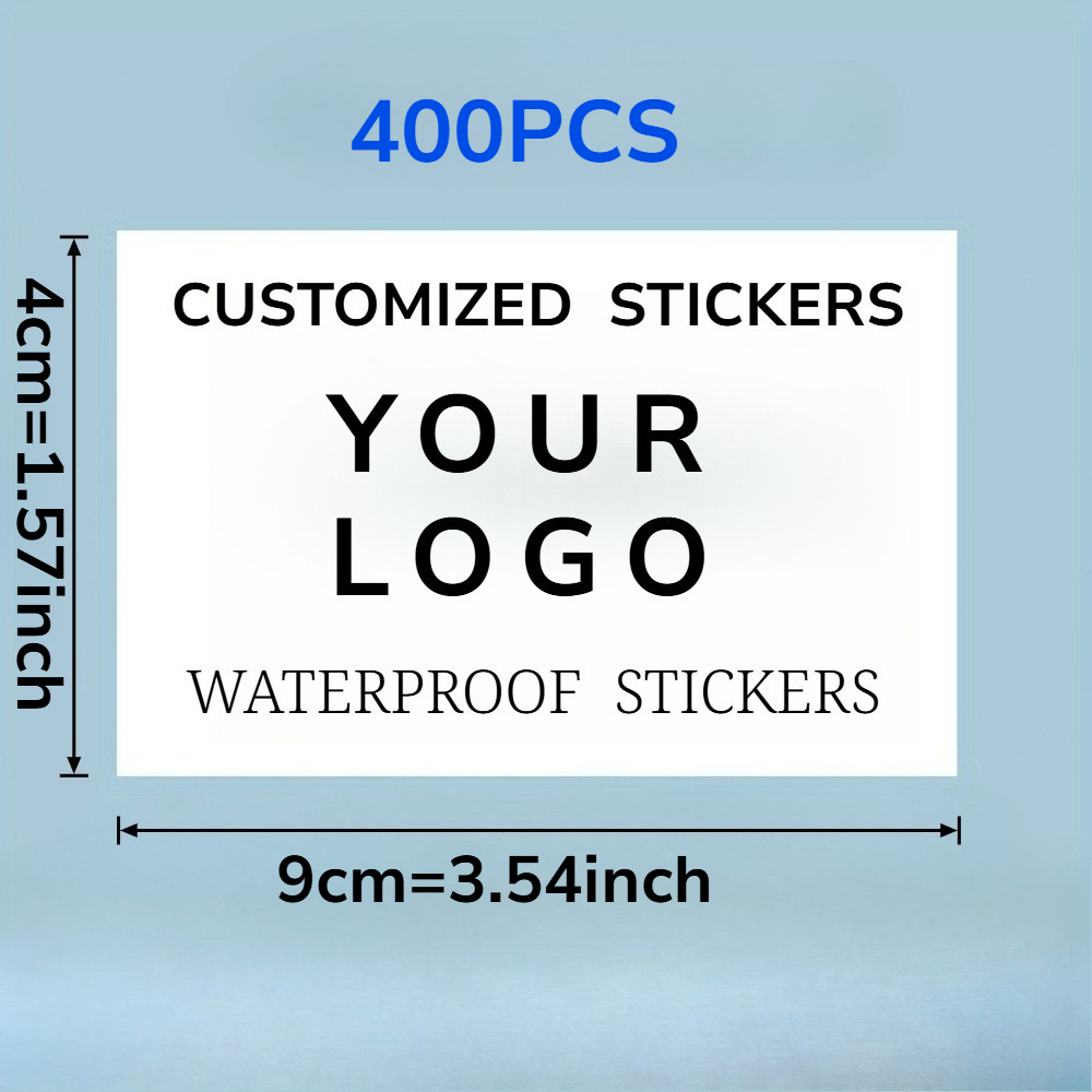TEMU 2*5/2*9/3*5/3*6/3*9/4*6/4*9cm Personalized Custom Rectangle Stickers, Multiple Sizes Available, Sticker Labels - Your Own Personalized