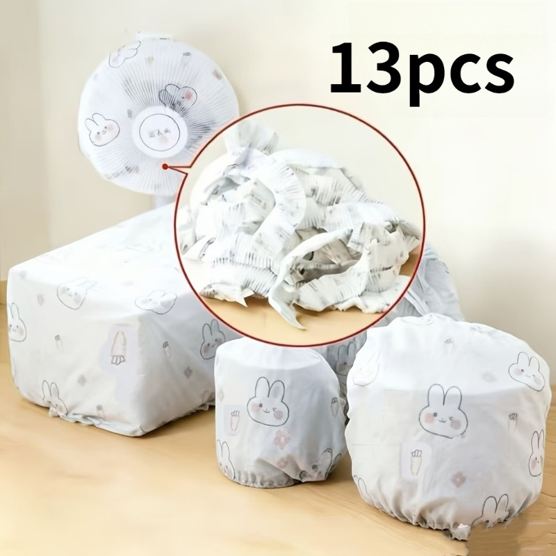TEMU Lot de 13 housses -poussière extra larges et épaissies en non-tissé à imprimé aléatoire, housses de universelles multifonctionnelles pour
