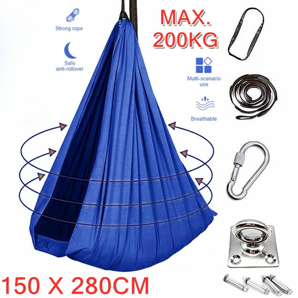 Five-point Safety Harness And Three-layer Fabric, 100kg Weight Capacity, High Quality And Durable, With Adjustable Suspension Straps.