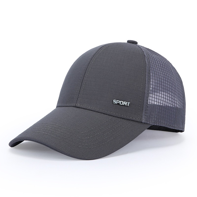 Men'S Summer Breathable Mesh Baseball Cap, Outdoor Sports Duckbill Hat, Korean Trendy Men'S Hat