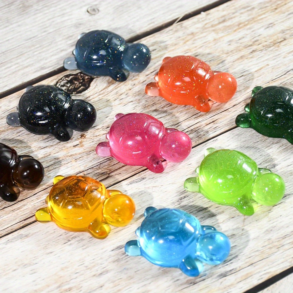 3Pcs Mini Sea Turtle Silicone Molds For Resin Crafting | 3D Ocean Animal Epoxy Molds For DIY Jewelry & Dollhouse Decor