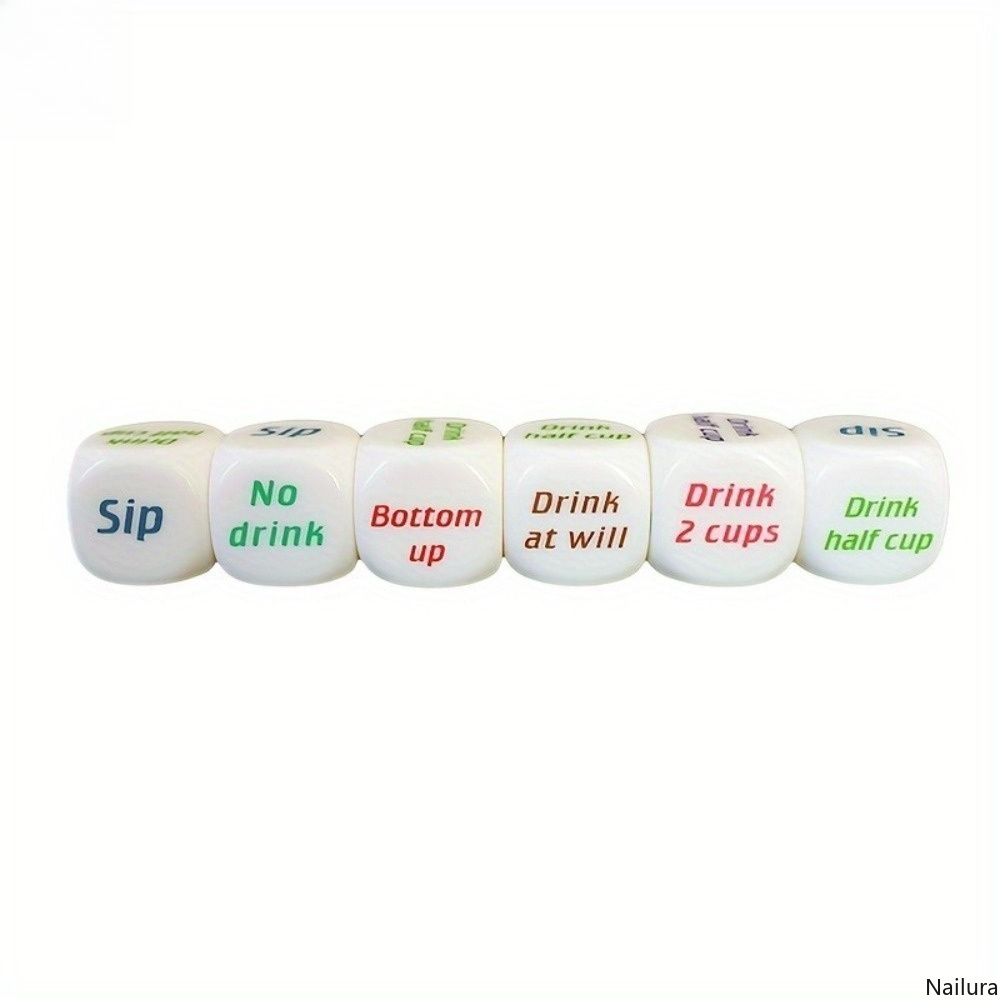 3pcs Multi-Color Dice Game for Tabletop Board Games