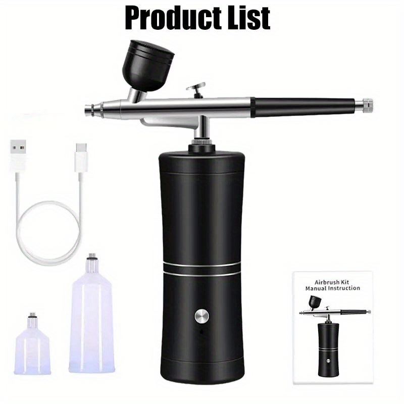 

[ ] Rechargeable 28psi - Kit 0.3mm Nozzle - Non-clogging For Art, Makeup, Painting, And Decorating