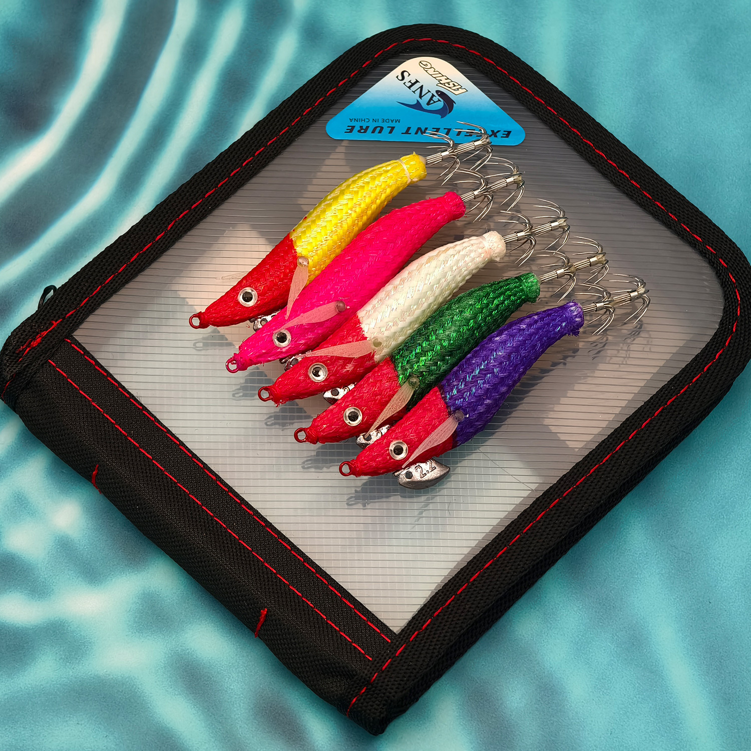 TEMU ANFS Kit de 5 leçons de , ensemble de 2 hameçons pour crevettes et de 2.2 - Cadeau de pêche pour pêcheur