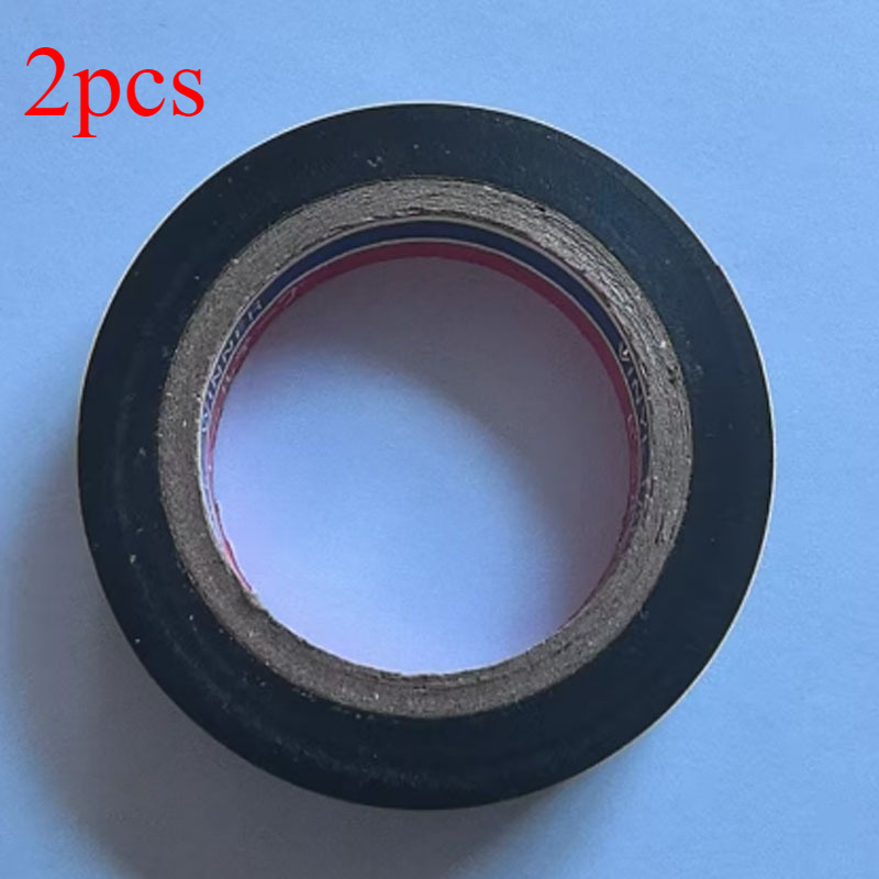 2pcs Ultra-insulated Electrical Tape, Fireproof, Heat-resistant, Waterproof Black Adhesive, Suitable For Pipes And Wiring