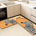 1pc 2pcs sophisticated floor mat caramel hues vibrant orange flat design abstract entryway rug kitchen bath decor non slip easy clean texture mat multiple sizes