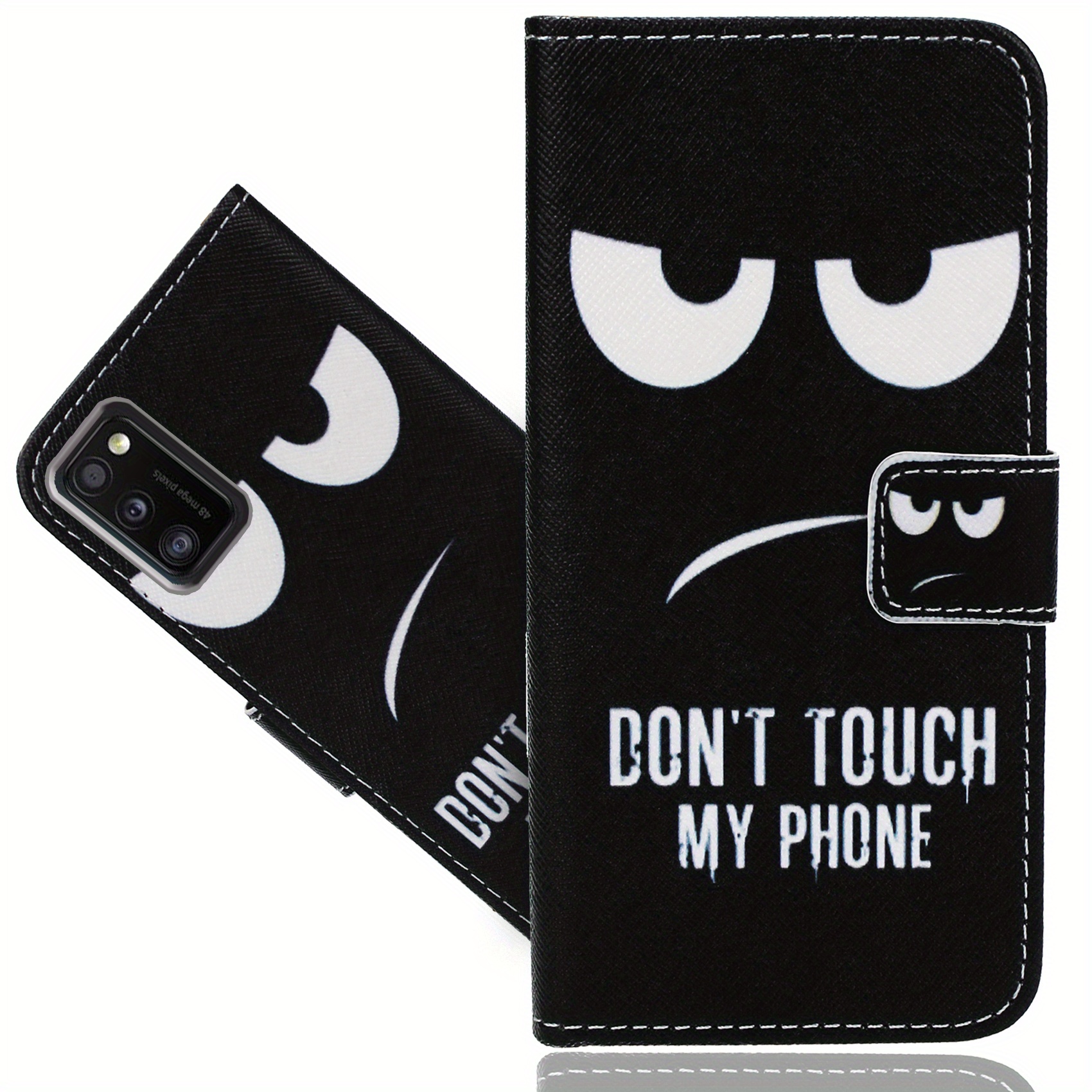 TEMU Phone Case - For For Galaxy A41 Case Featuring A Kickstand, Made Of Faux Leather, With " My Phone" And A Card Slot, Designed As A Wallet Flip