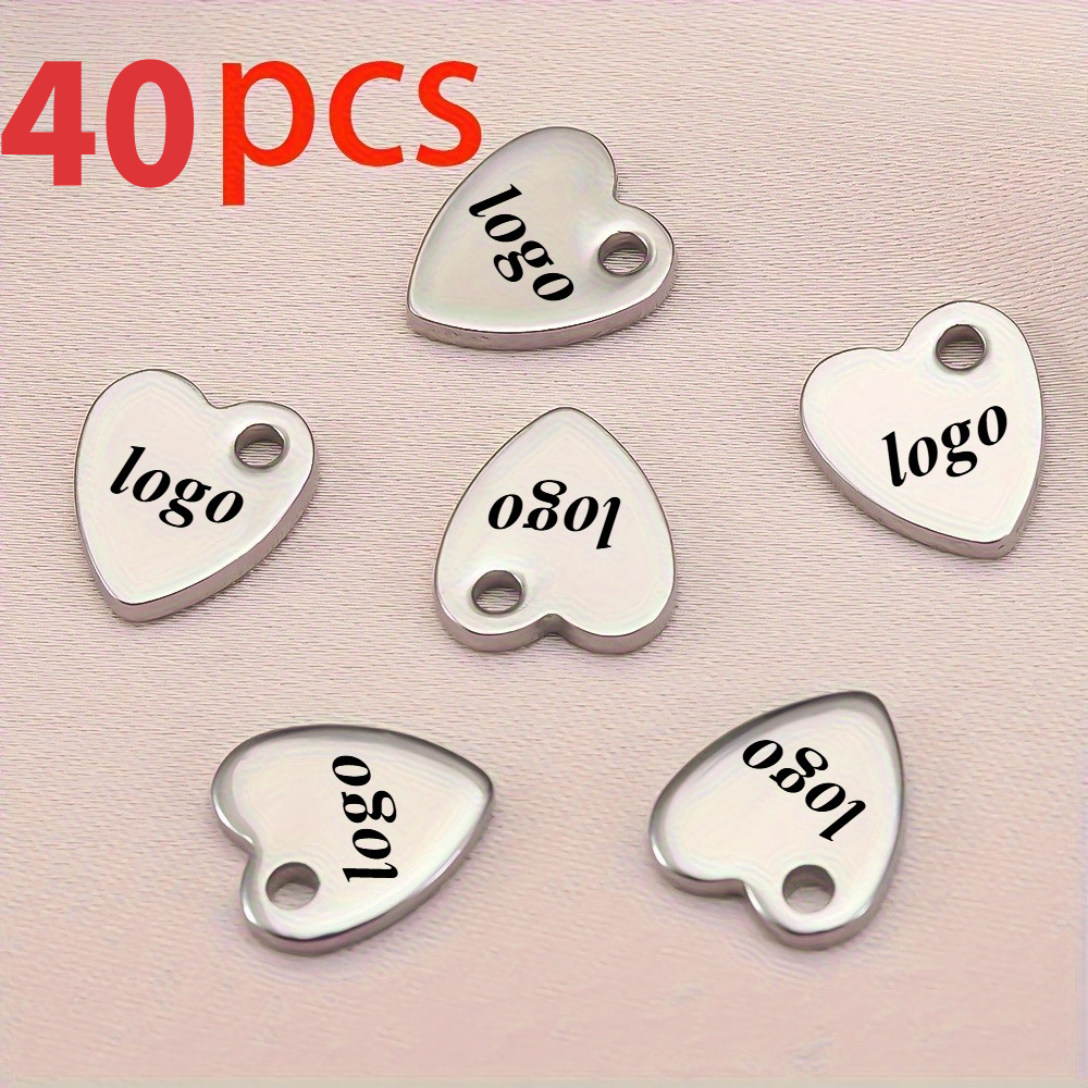 TEMU Customize Personalized Laser-engraved Stainless -shaped Pendants. Laser-engrave Custom Text, Mirror-faced Labels With Lasting Colors, Decorative