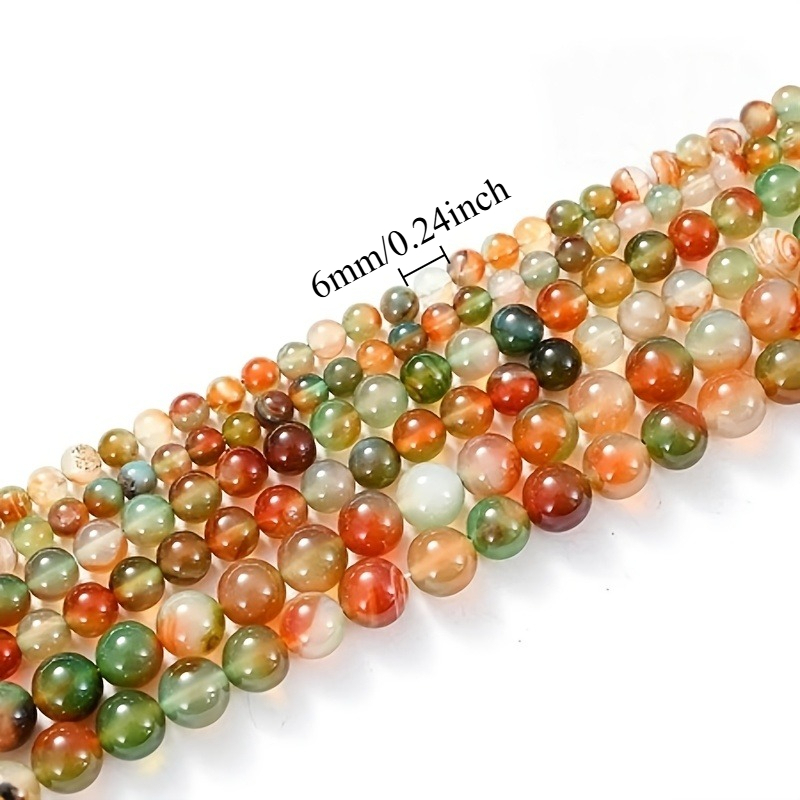 TEMU Natural Malachite Quartz & Peacock Ore Beads With Accents - Round Loose Beads Suitable For Making, Stone Beads For Bracelets,, Rings - Gift Idea