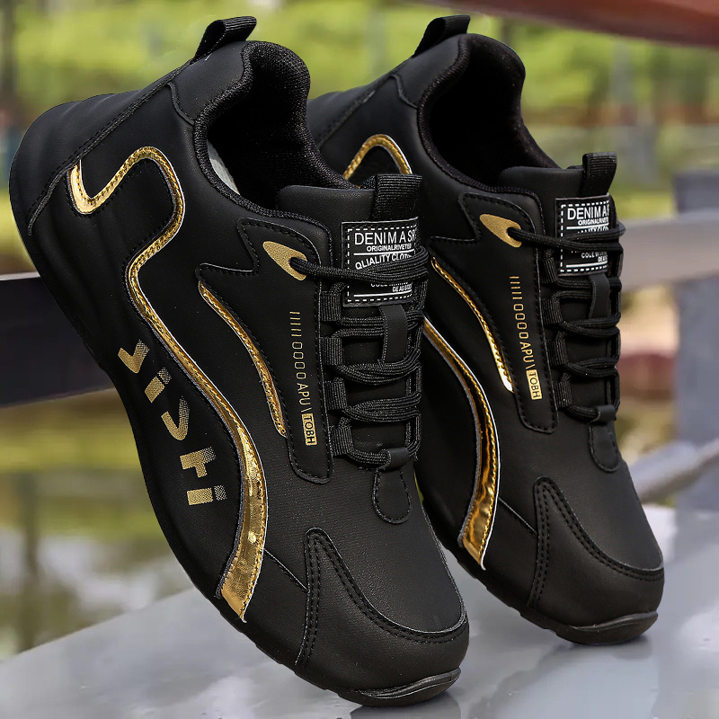 Men's Wide Last Breathable Training Sneakers with Height Boost