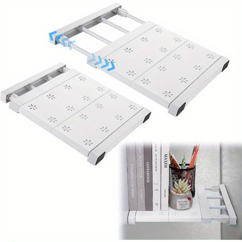 2pcs school lock cabinet rack organizer adjustable lock cabinet divider companion strong carrying capacity to expand space of cabinet shelf divider shelf liners