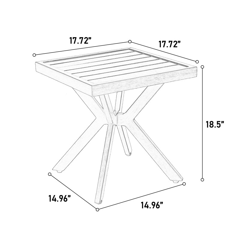 Aluminium Cast Table