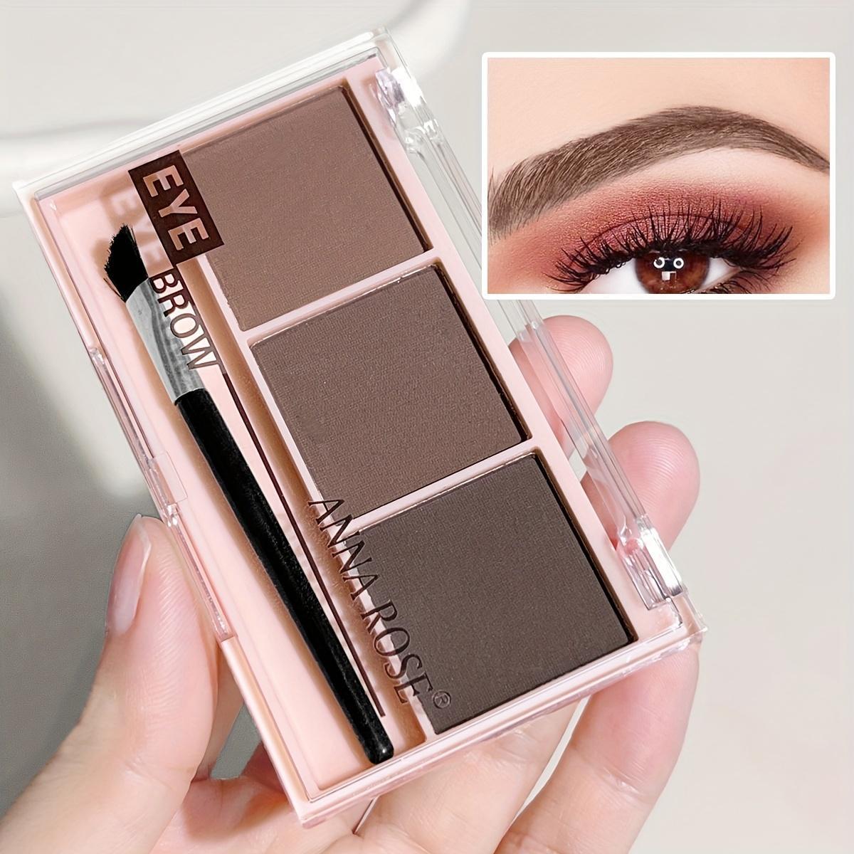 beginner 3 color eyebrow powder tray natural long lasting high pigmented wild eyebrows   waterproof and sweat resistant     Product details 6