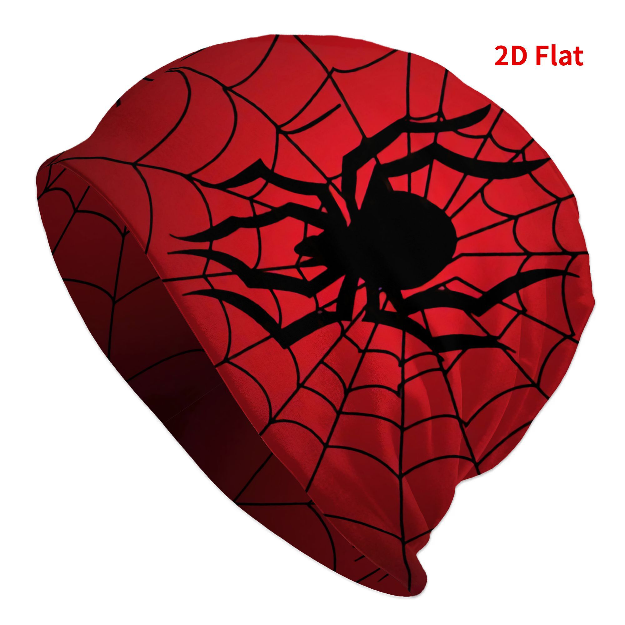 TEMU Spider And Spider Web Bonnet Hats Novelty 2d Print Design Caps Fashionable Skullies Beanies Hat Suitable For Outdoor Hiking Party Accessory Gift
