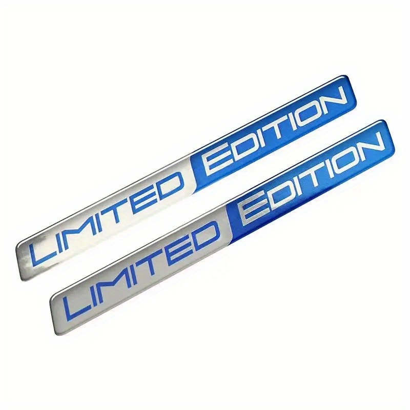TEMU 2 Autocollants 3D Édition Limitée Voiture & - Décoration de Plaque de Coffre avec Spoiler Aérodynamique, Adhésif Durable Adapté aux Voitures,