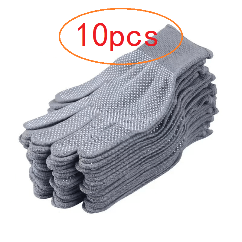 10pcs nylon   gloves indoor outdoor universal gloves comfortable breathable elastic unisex   multi wear multifunctional essential item