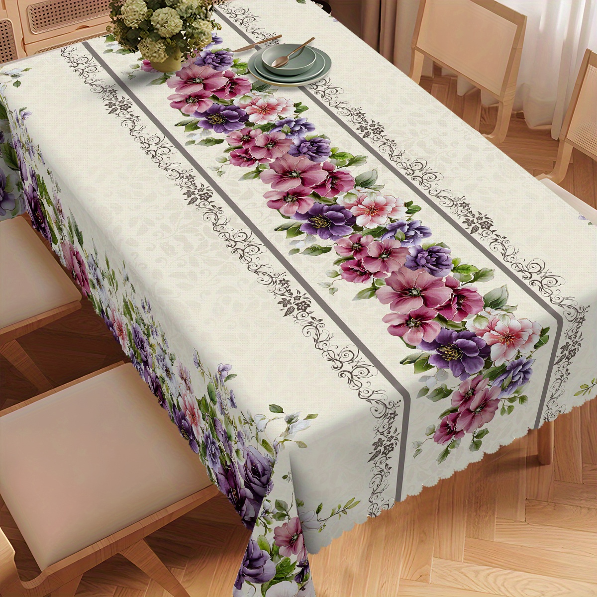 purple tablecloth sold on Temu United States, image size:1200x1200