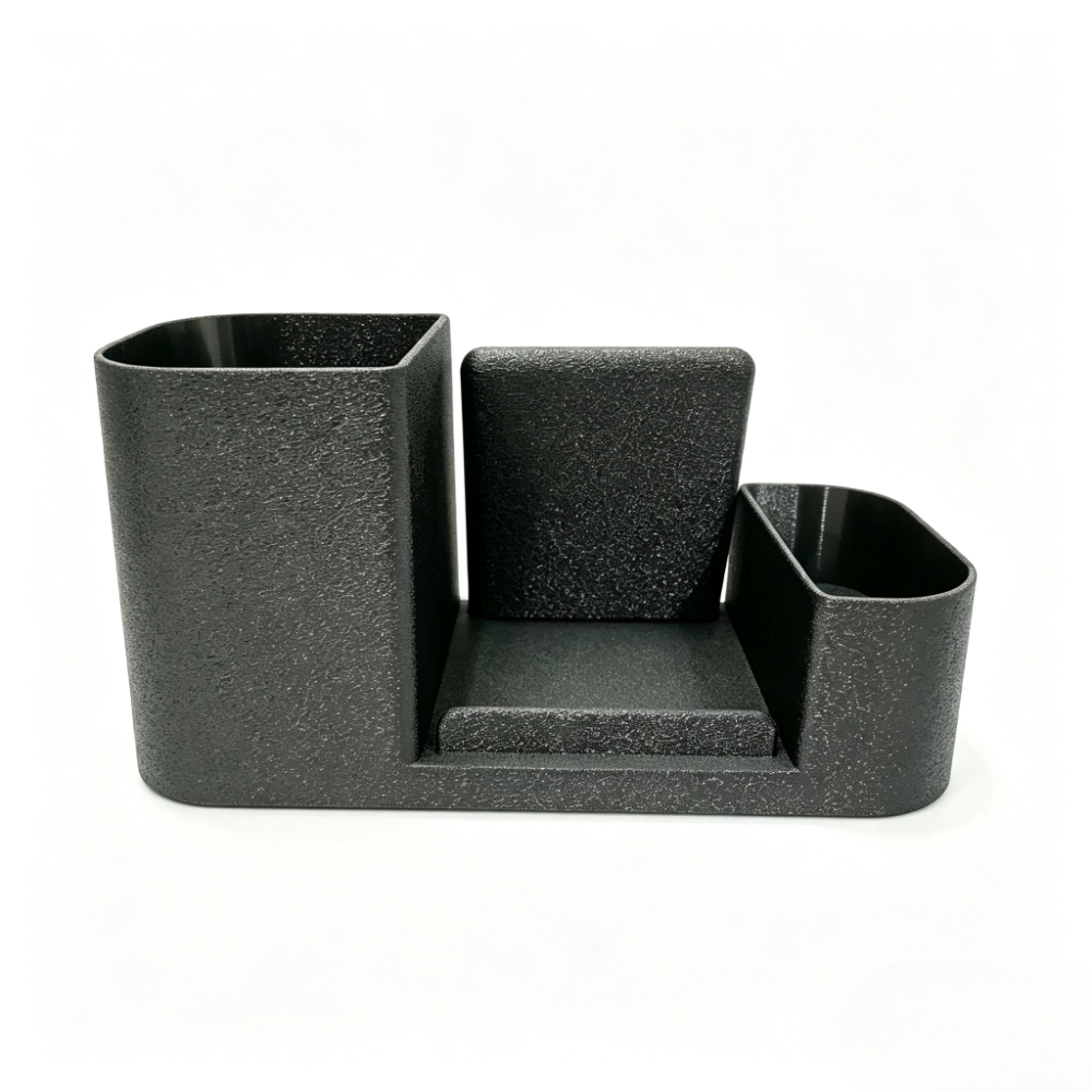 TEMU Boîte de rangement multifonctionnelle pour porte-stylo de bureau avec support pour téléphone portable, support de rangement de bureau à surface