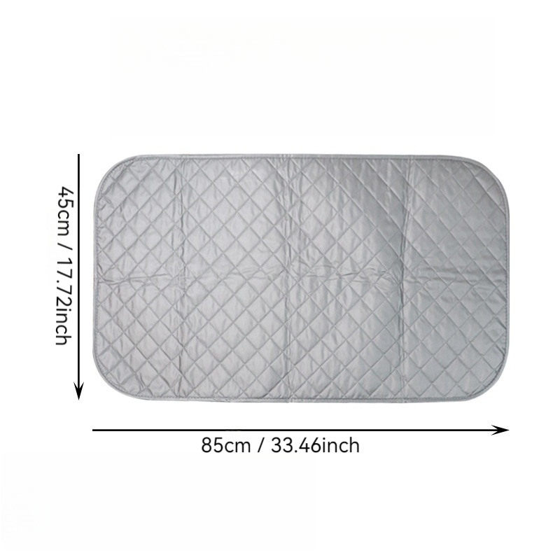 heat resistant portable folding ironing mat with thick cotton padding non electric tabletop pad ideal for travel dorm laundry suitable for dryers washing machines and all   1pc details 2