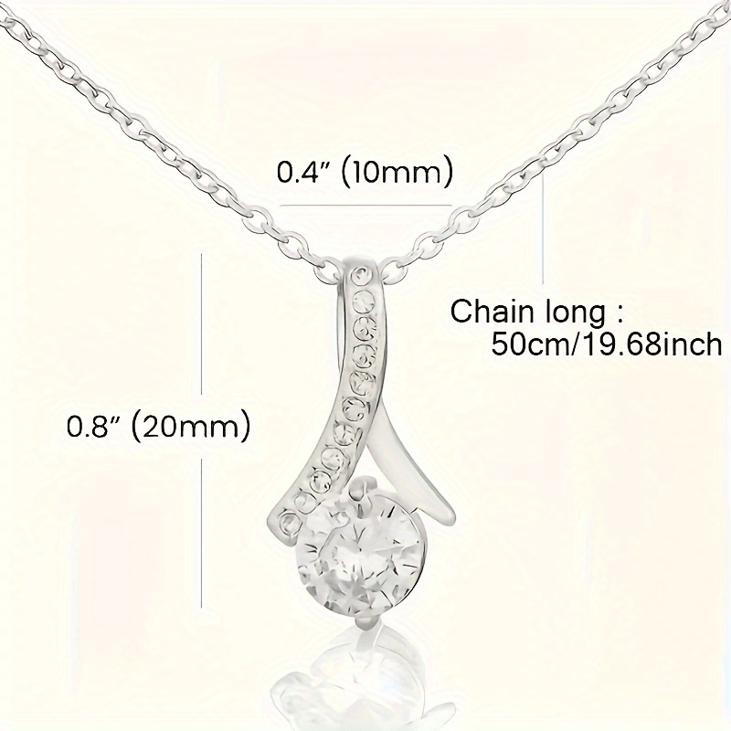 Elegant Pendant Necklace Gift Box for Granddaughter, Sentimental