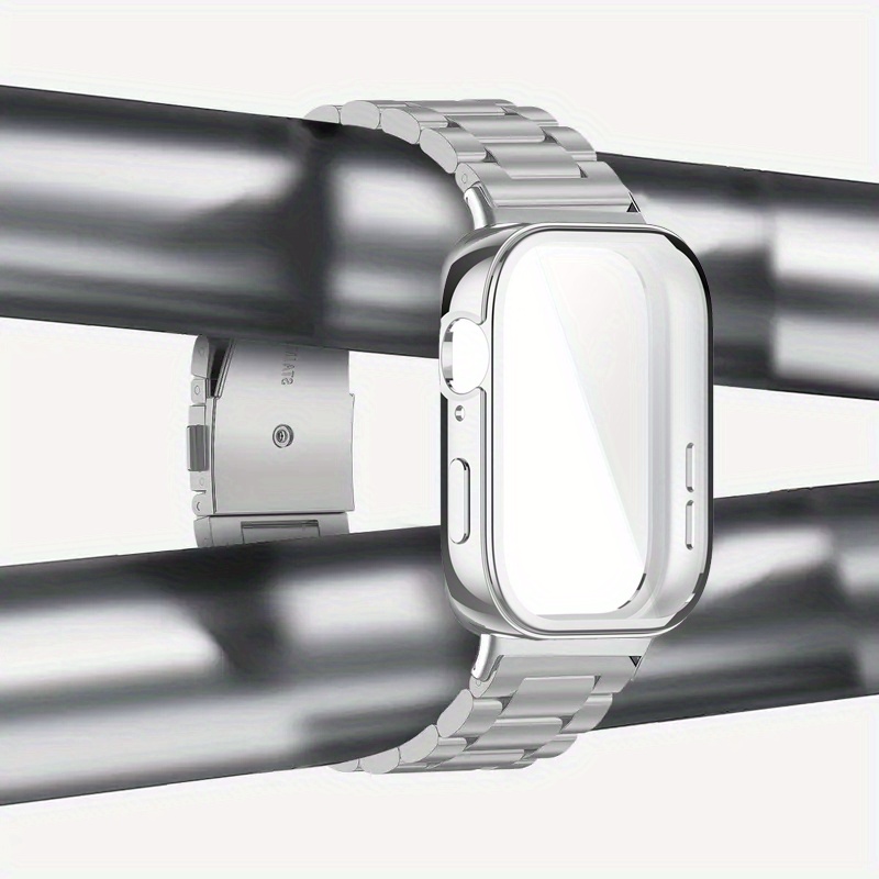 stainless steel watch band tpu protector case Temu United Arab