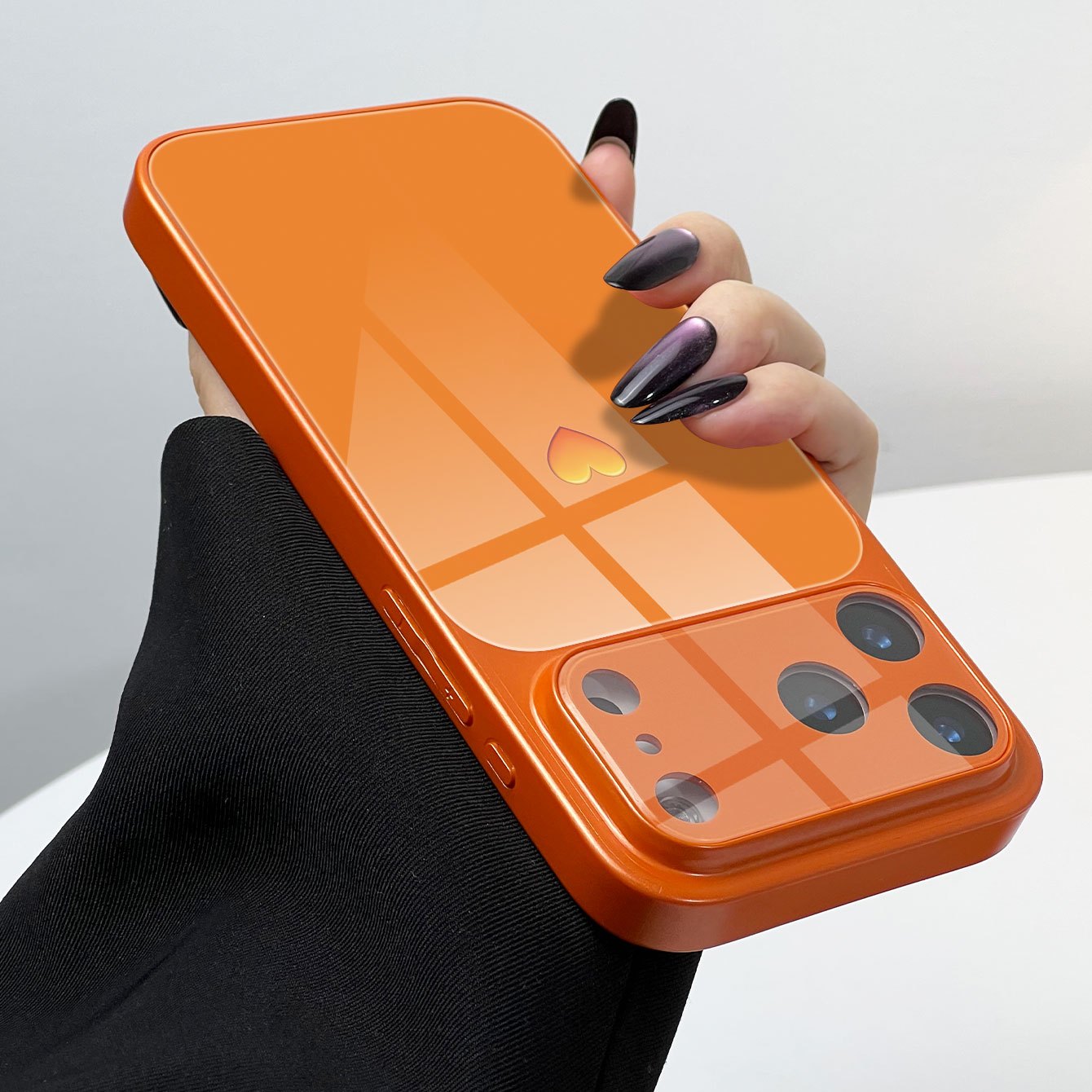 TEMU Phone Case: 1pc Can Into A Phone Case Similar To The Iphone 17 Pro Max. A Warm Pattern High-definition Glass Phone Case For Iphone 17/17 Pro/17